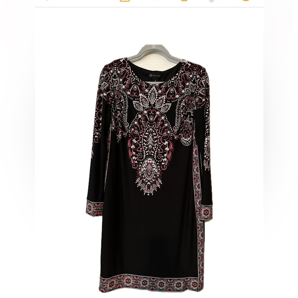 Black and Pink Patterned Dress